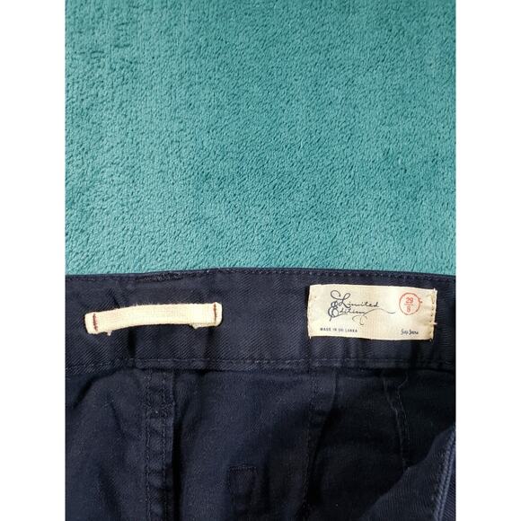 Gap Pants Sz 8 Womens Blue Stretch Chino Khaki Mid Rise Ladies Flared Wide Leg - Picture 3 of 12